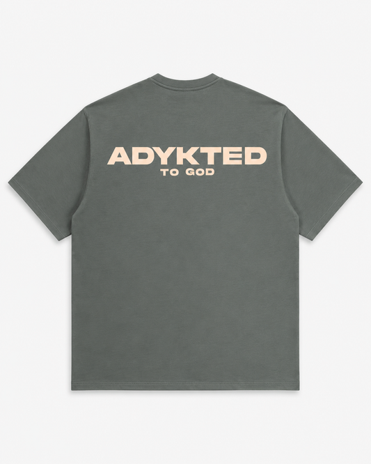 ADYKT To God Oversized Tee - Sage