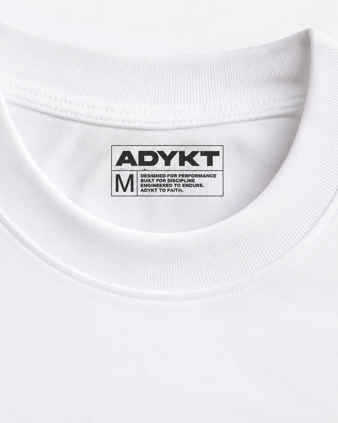 ADYKT To Faith Oversized Tee - White