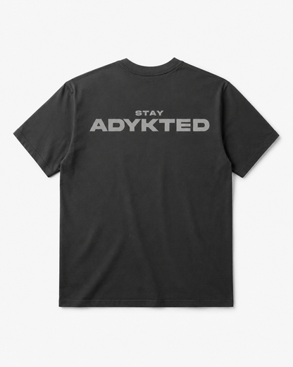 Stay ADYKTED Oversized Tee - Black