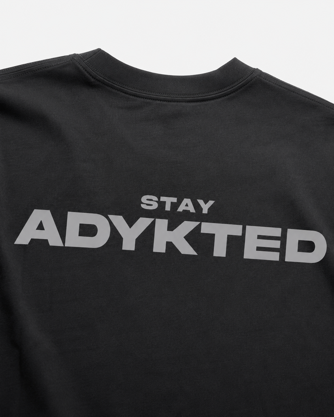 Stay ADYKTED Oversized Tee - Black