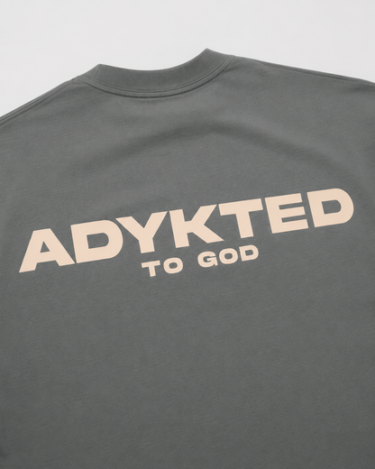 ADYKT To God Oversized Tee - Sage