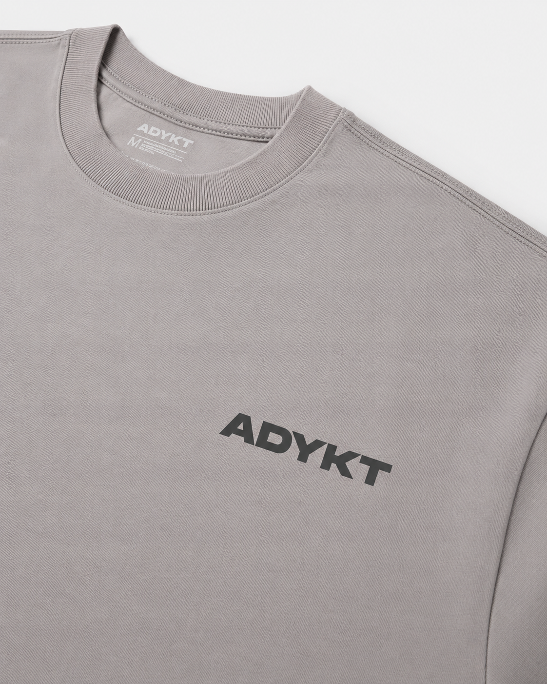 Stay ADYKTED Oversized Tee - Light Grey