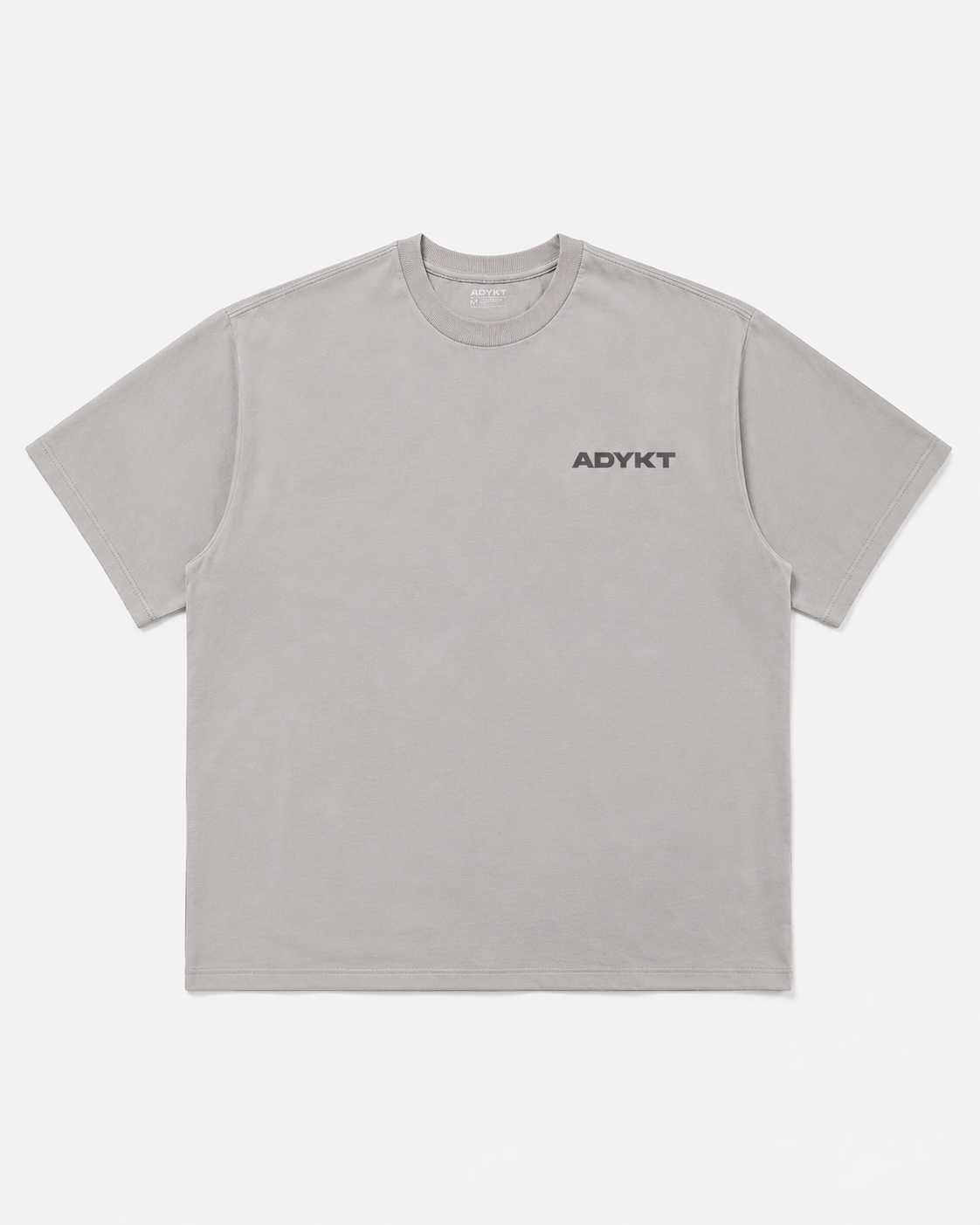 Stay ADYKTED Oversized Tee - Light Grey