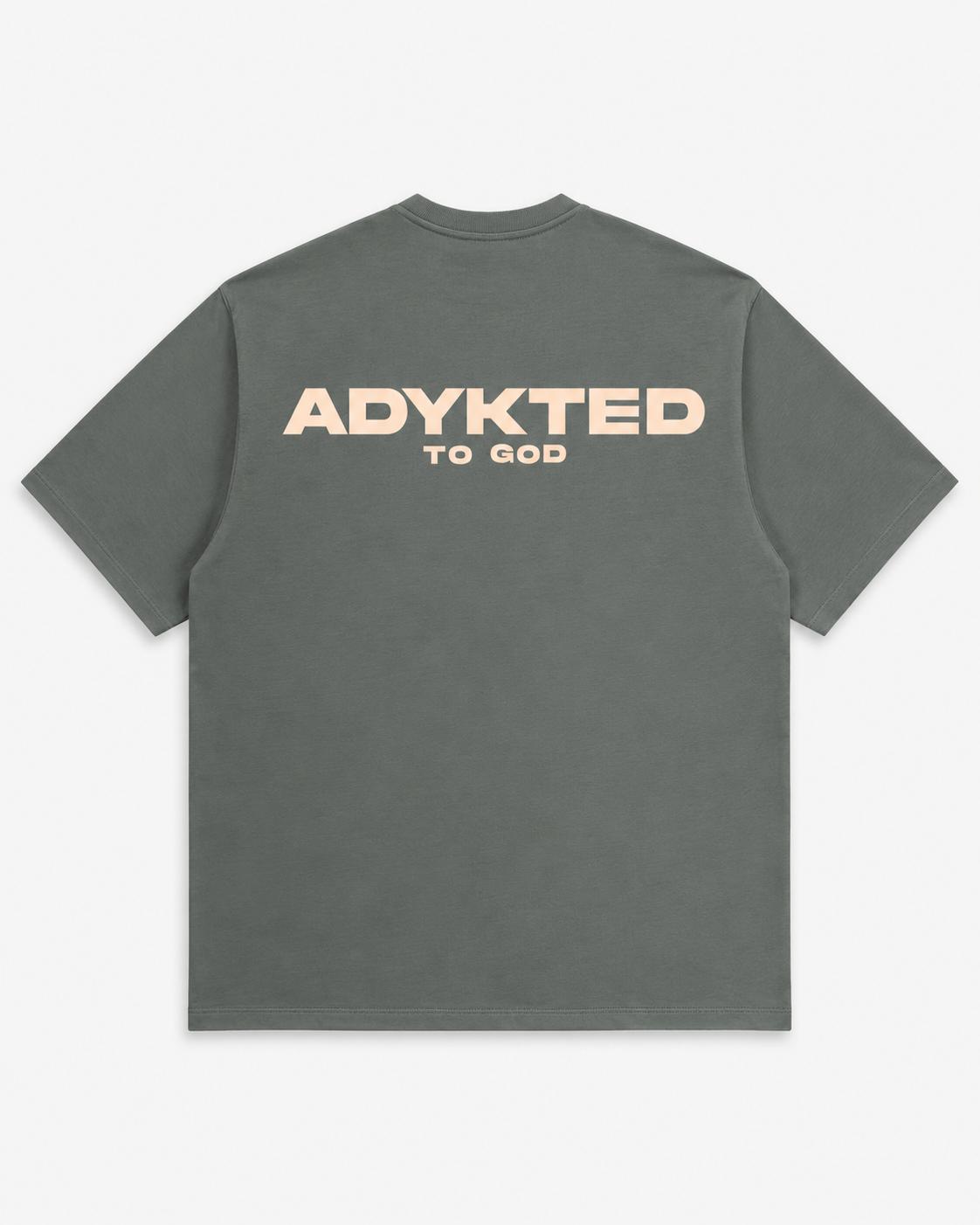 ADYKT To God Oversized Tee - Sage