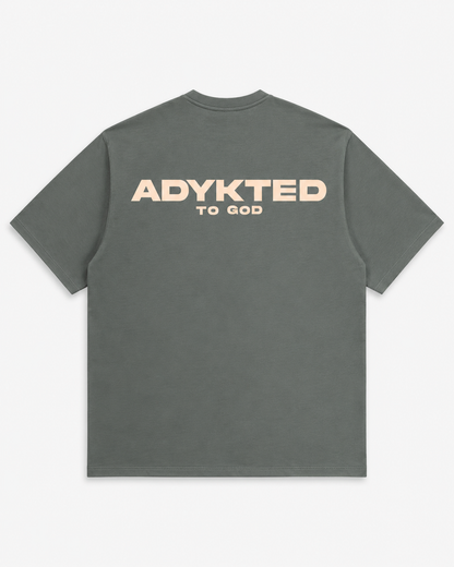 ADYKT To God Oversized Tee - Sage