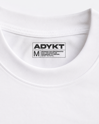 ADYKT To Faith Oversized Tee - White